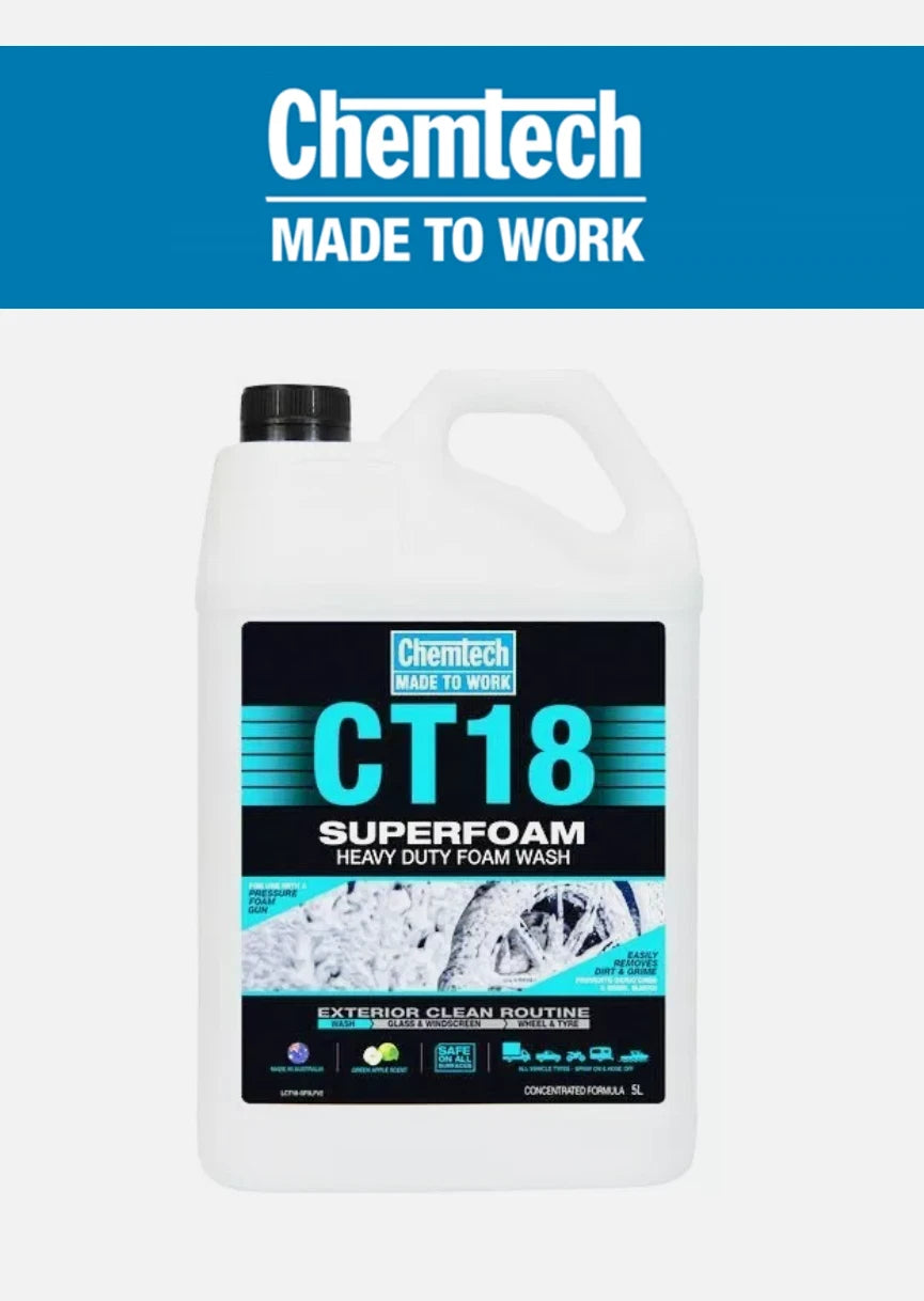 Chemtech - CT18 Superfoam Heavy Duty Snow Foam Car Boat 4WD Wash BIG 5L Bottle