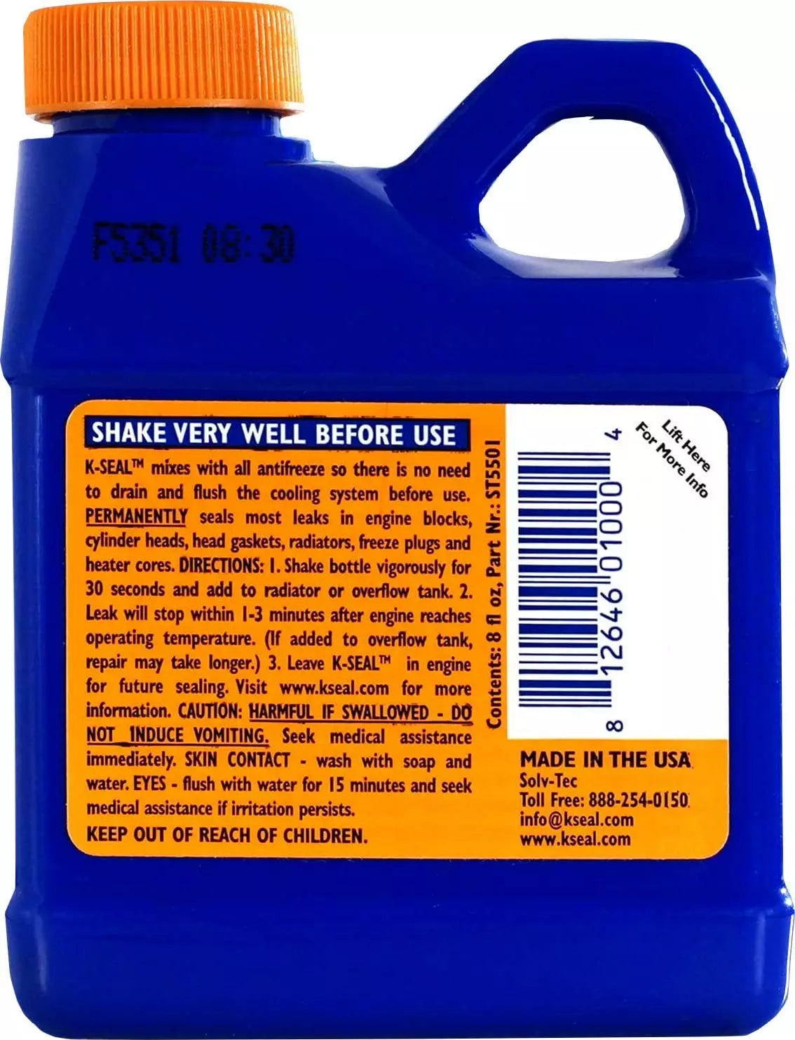 K-Seal Coolant Leak Repair Treatment Antifreeze/Engine Coolant - K5501