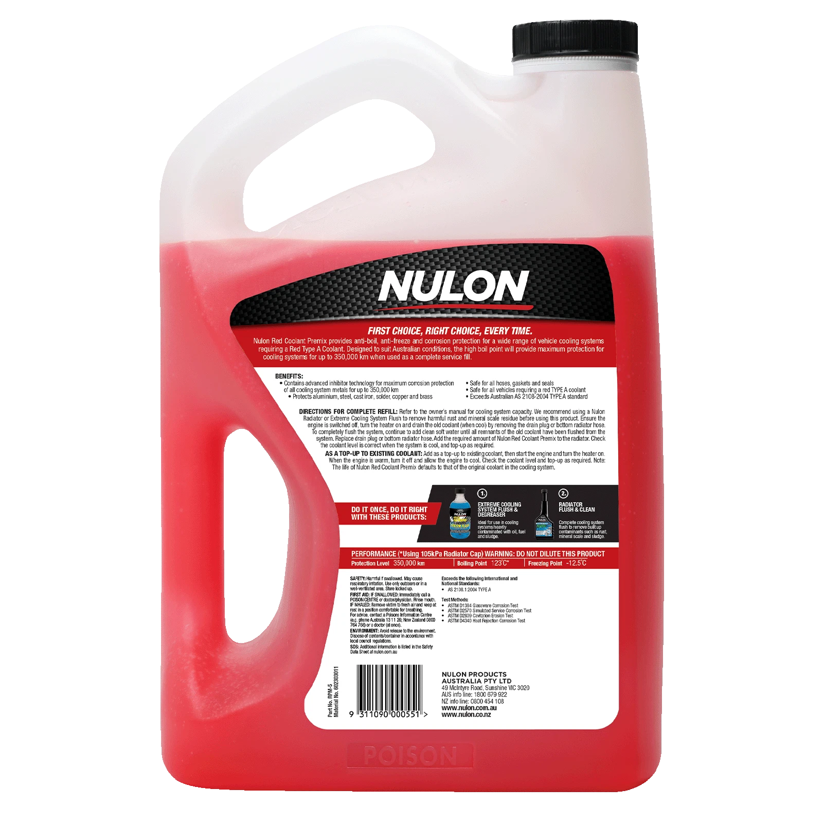 Nulon 5L Red Coolant Premix