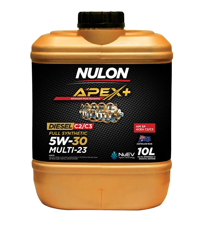 Nulon APEX+ DPF Diesel Long LIfe Full Synthetic Car Engine Oil 5W-30 10 Litre