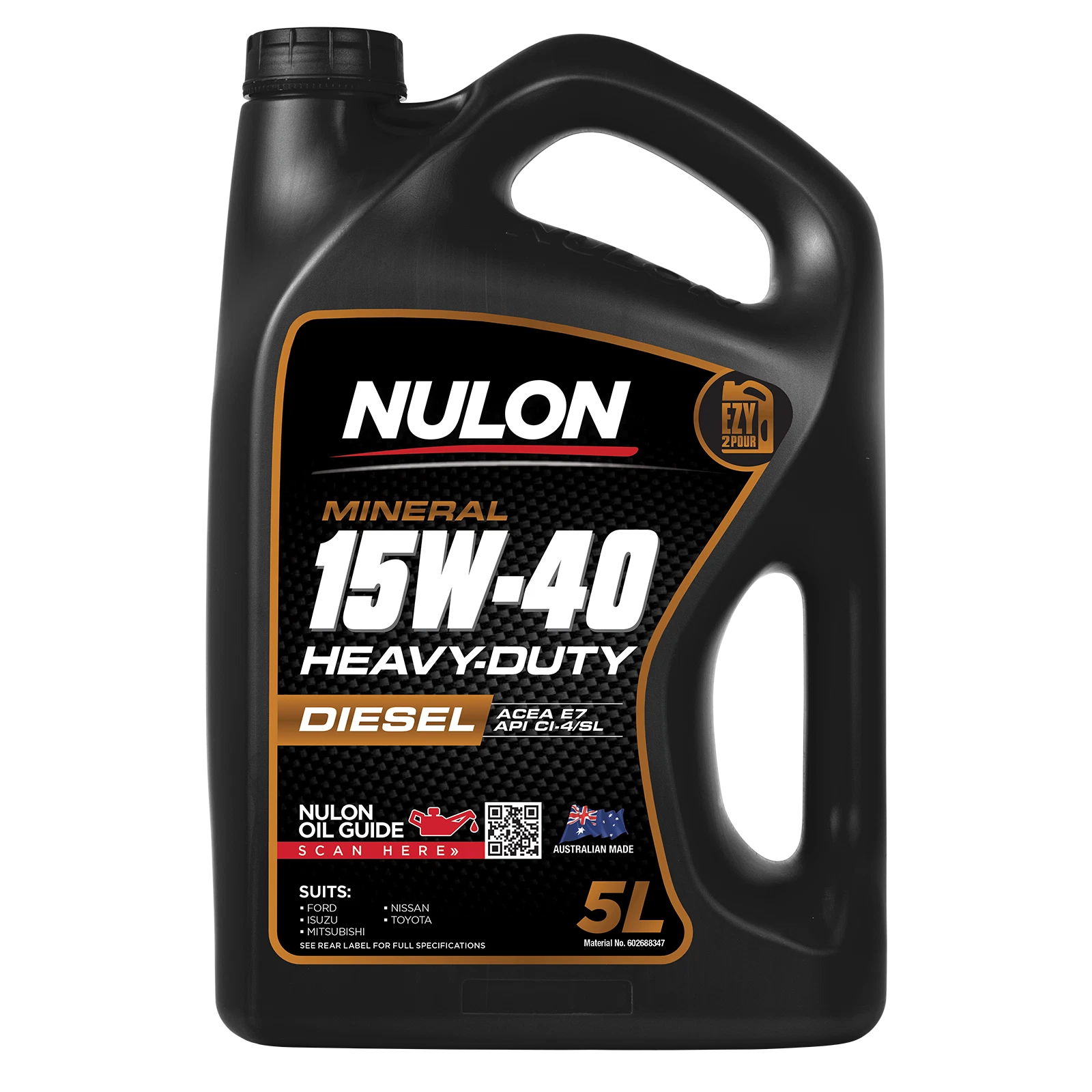 Nulon 5L Mineral 15W-40 Heavy Duty Diesel Engine Oil