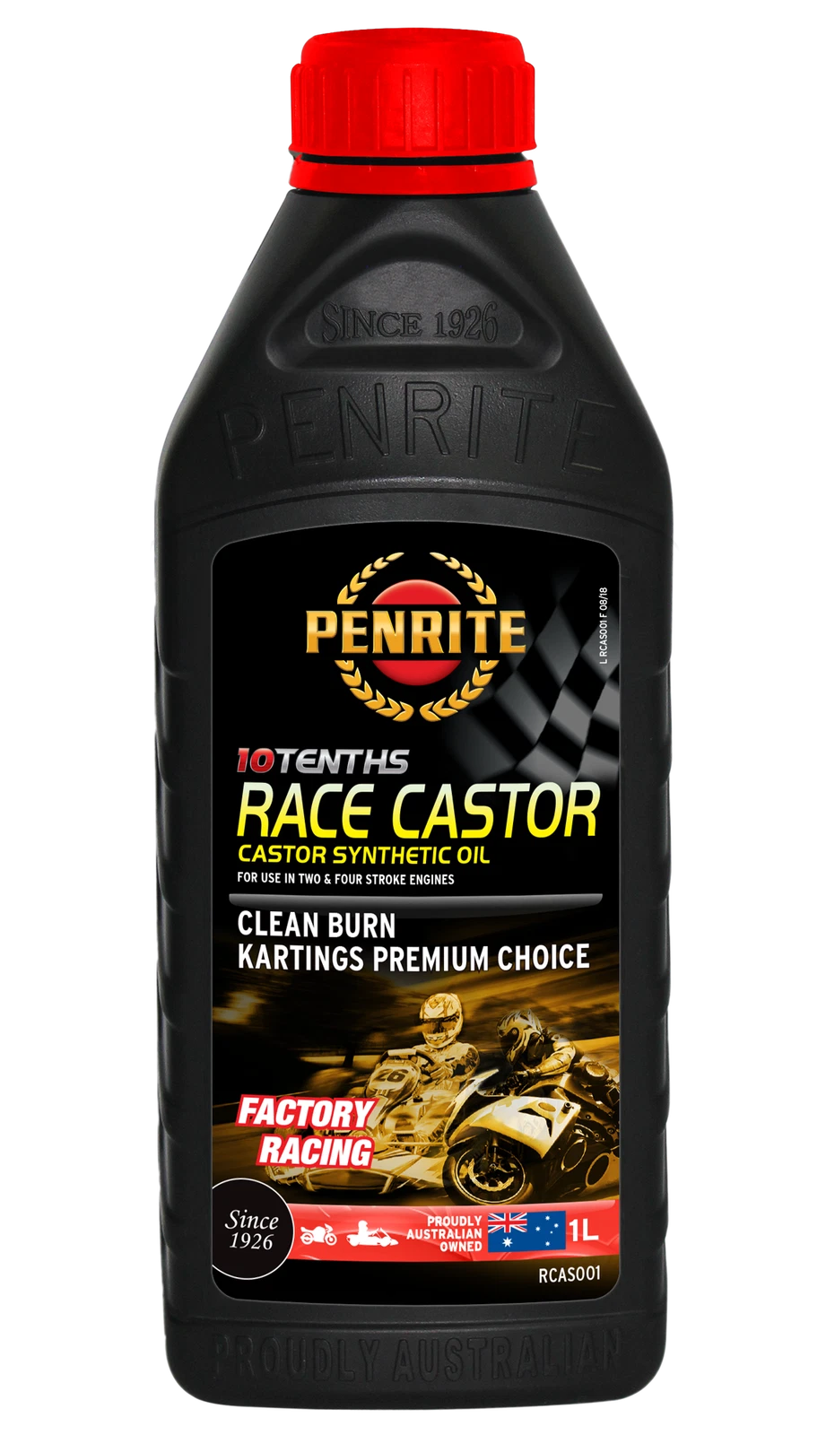 2 STROKE 10 TENTHS 20W40 Race Castor Engine Oil 1L