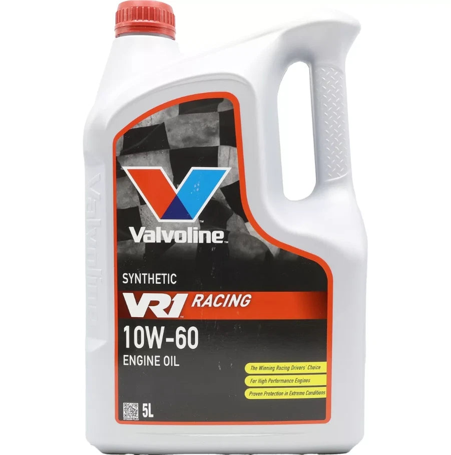 Valvoline VR1 Racing 10W-60 Premium Synthetic 10W60 Engine Oil 5 Litres 5L