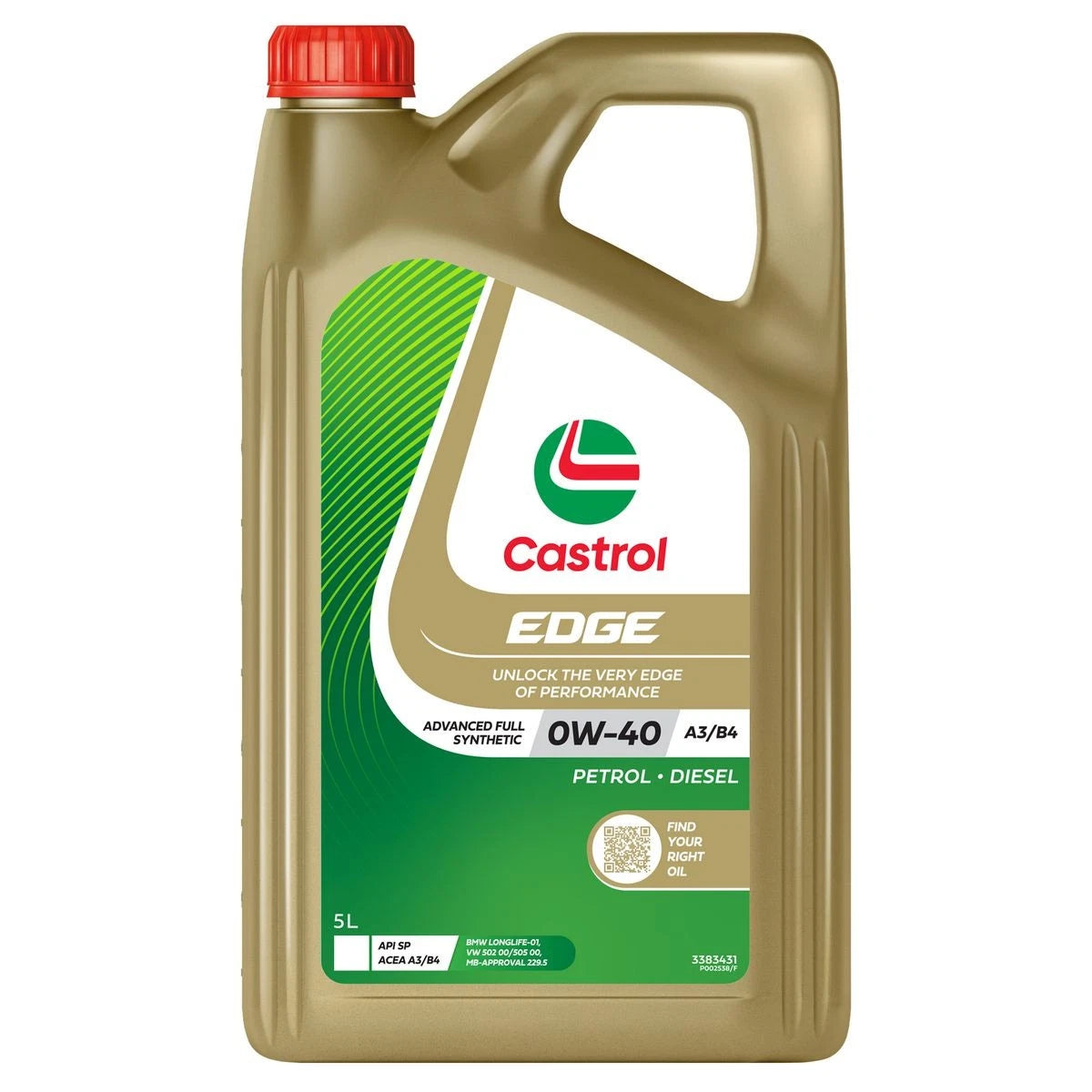 Castrol EDGE 0W-40 A3 B4 Engine Oil 5L