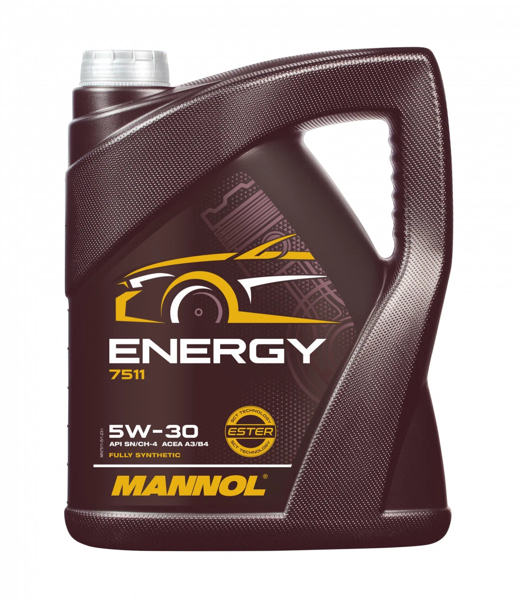 5L MANNOL ENERGY 5W30 FULLY SYNTHETIC ENGINE OIL SL/CF ACEA A3/B4 WSS-M2C913-B