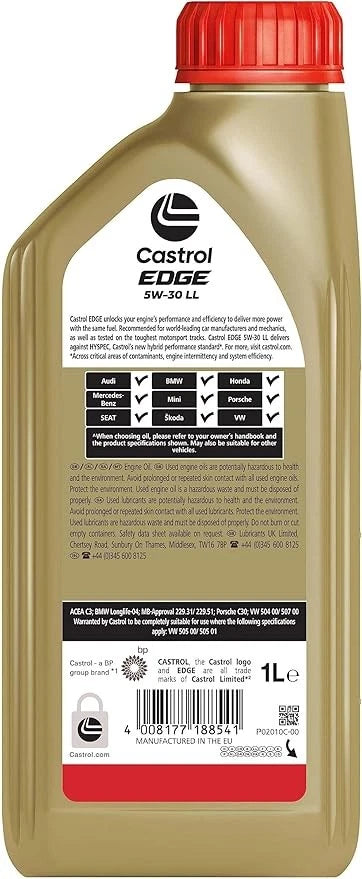 Castrol EDGE 5W-30 LL Engine Oil 1L