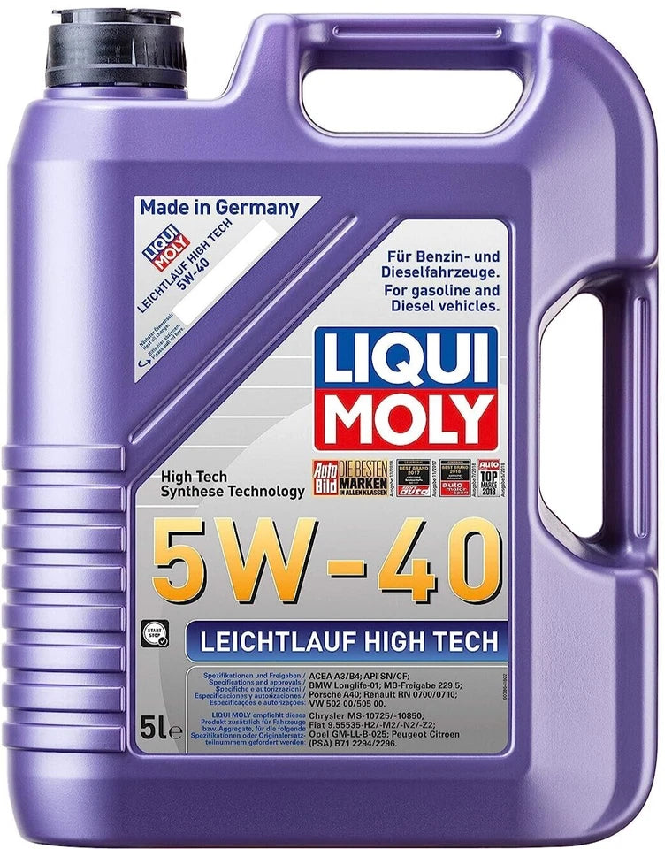 Liqui Moly 5W-40 Leichtlauf High Tech High Tech Engine Oil 5L BMW - Part 2328