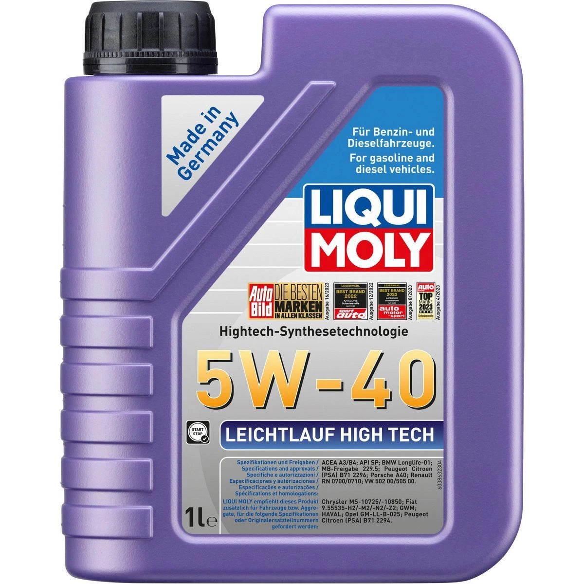 LIQUI-MOLY Leichtlauf High Tech 5W-40 Engine Oil 1L 2327