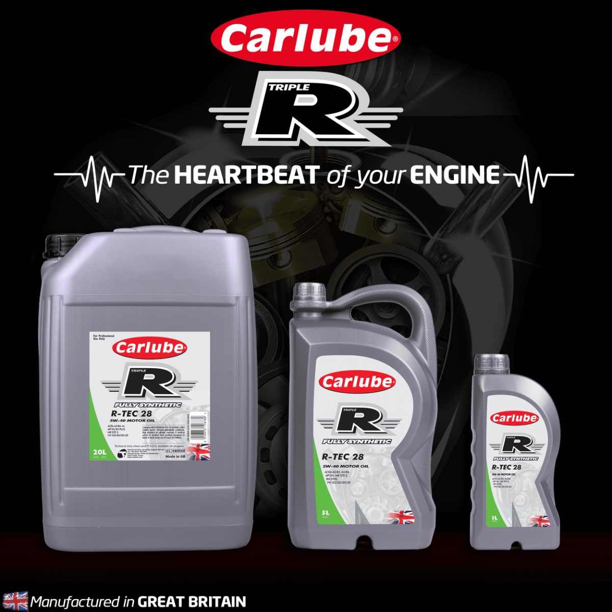 Carlube Triple R 15W-40 Mineral Engine Oil R-TEC 35 20L